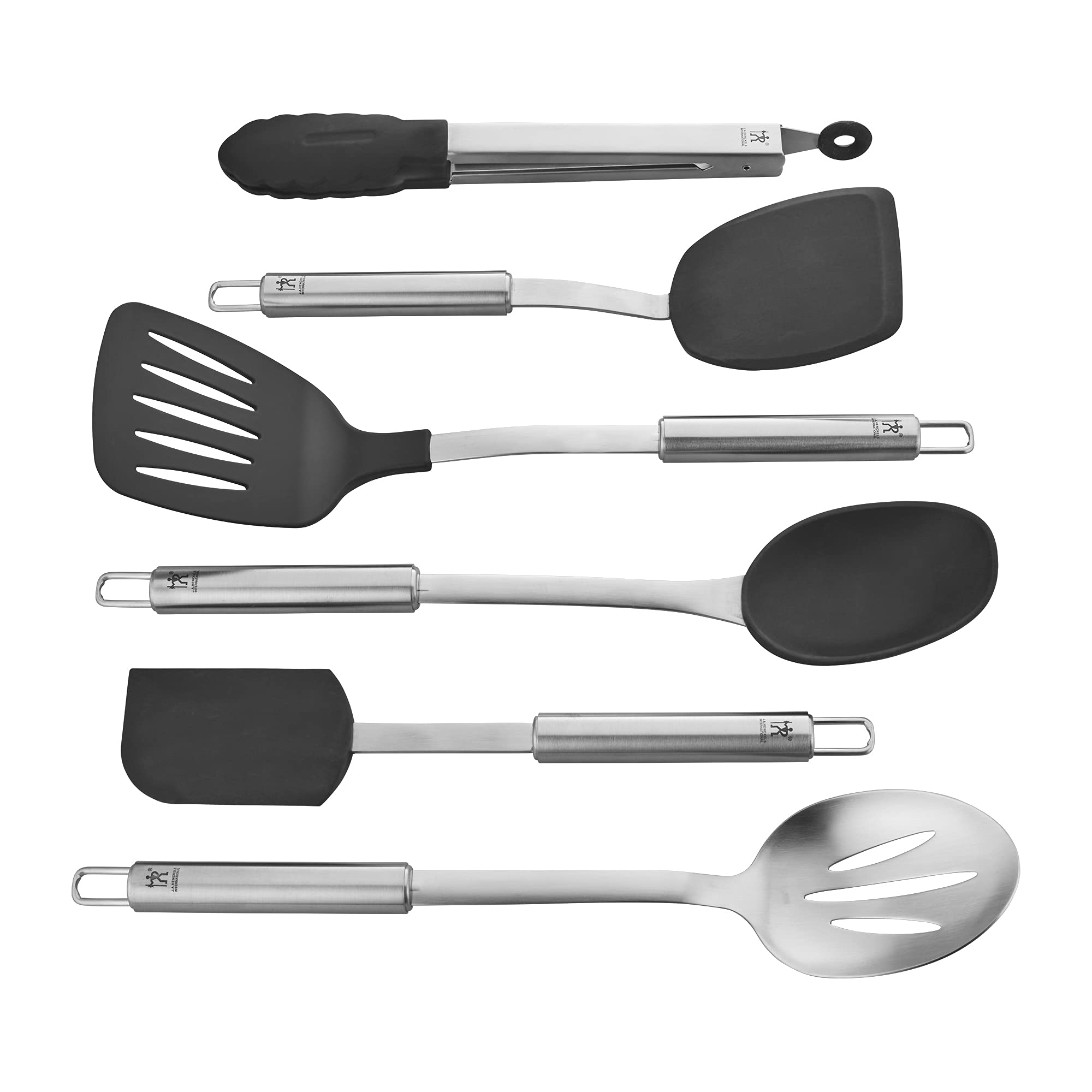 Henckels Cooking Tools 6-PC Kitchen Gadgets Sets with Spatula, Tongs, Cooking Spoon, 18/10 STAINLESS STEEL - Image 4