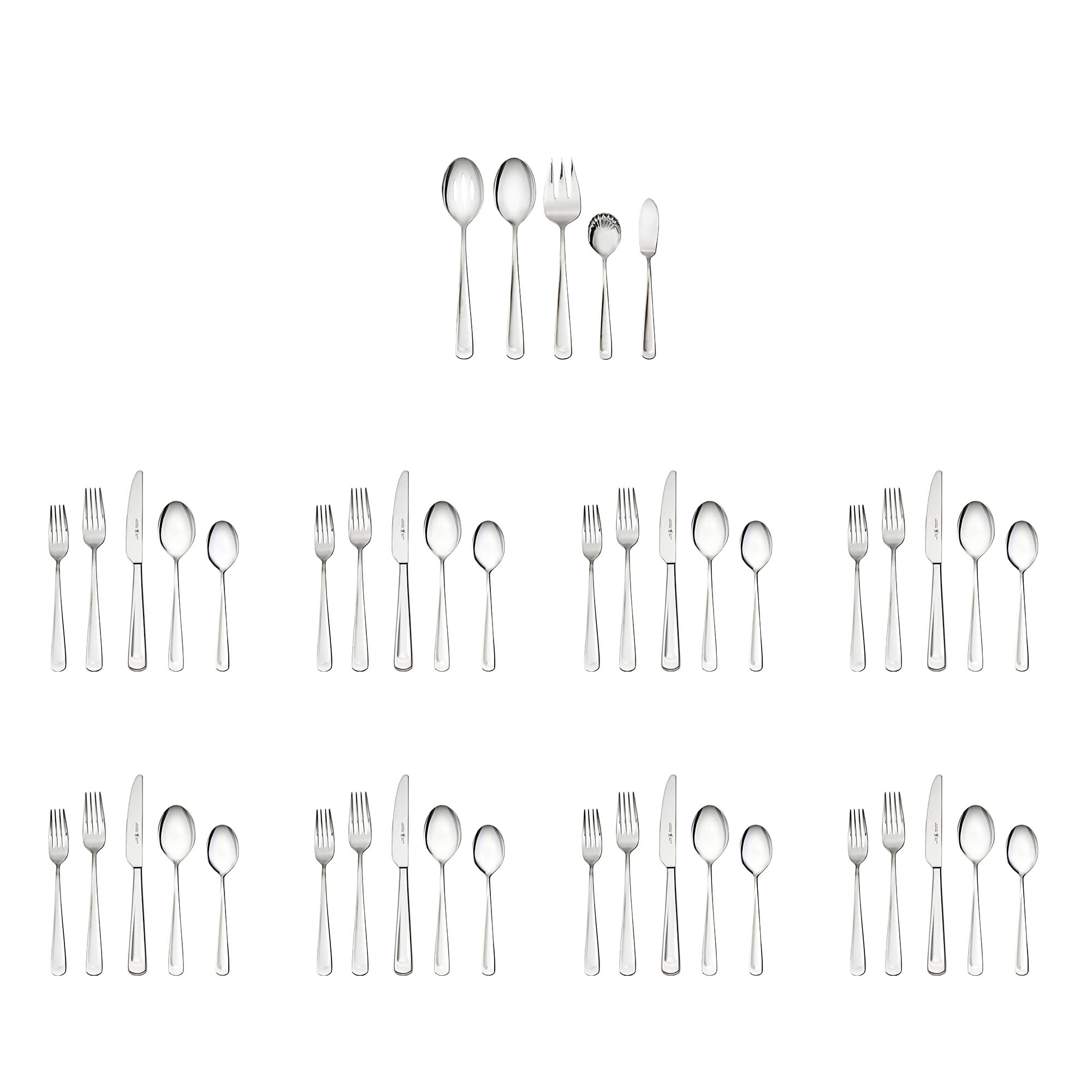 Henckels Silvano 45-pc 18/10 Stainless Steel Flatware Set - Image 7