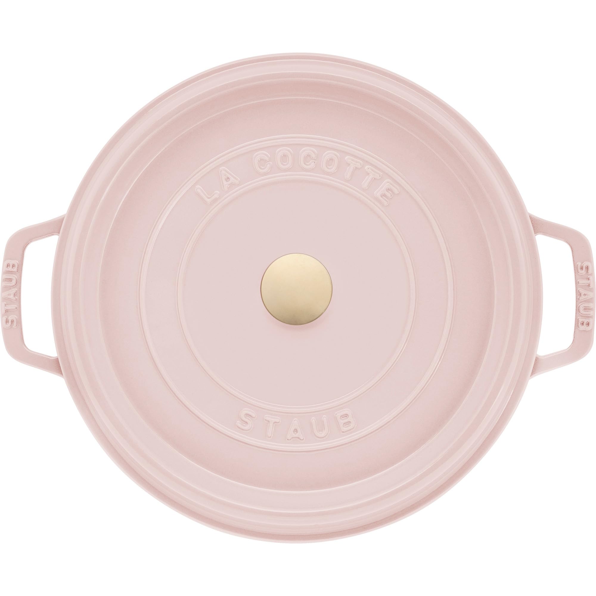 Staub Cast Iron Round Cocotte 7-quart-Peony Pink - Image 7