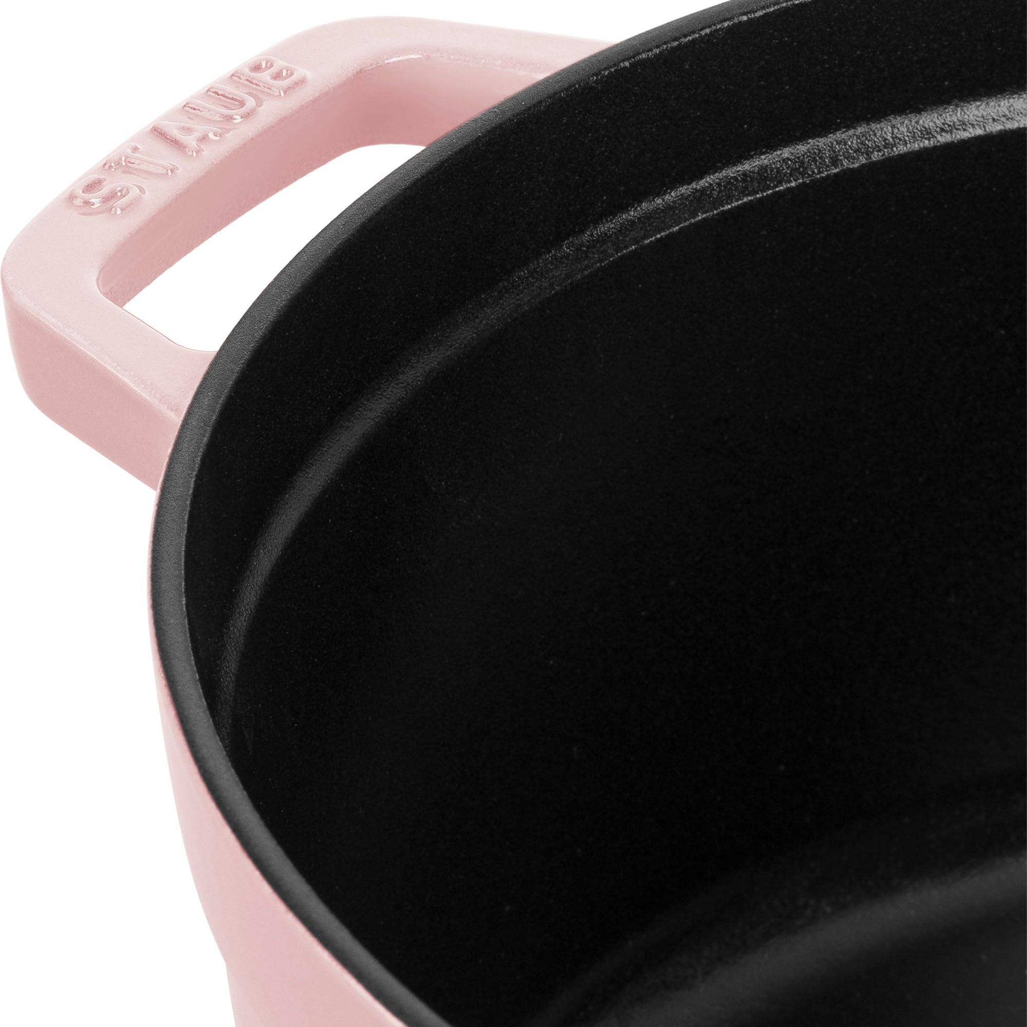 Staub Cast Iron Round Cocotte 7-quart-Peony Pink - Image 8
