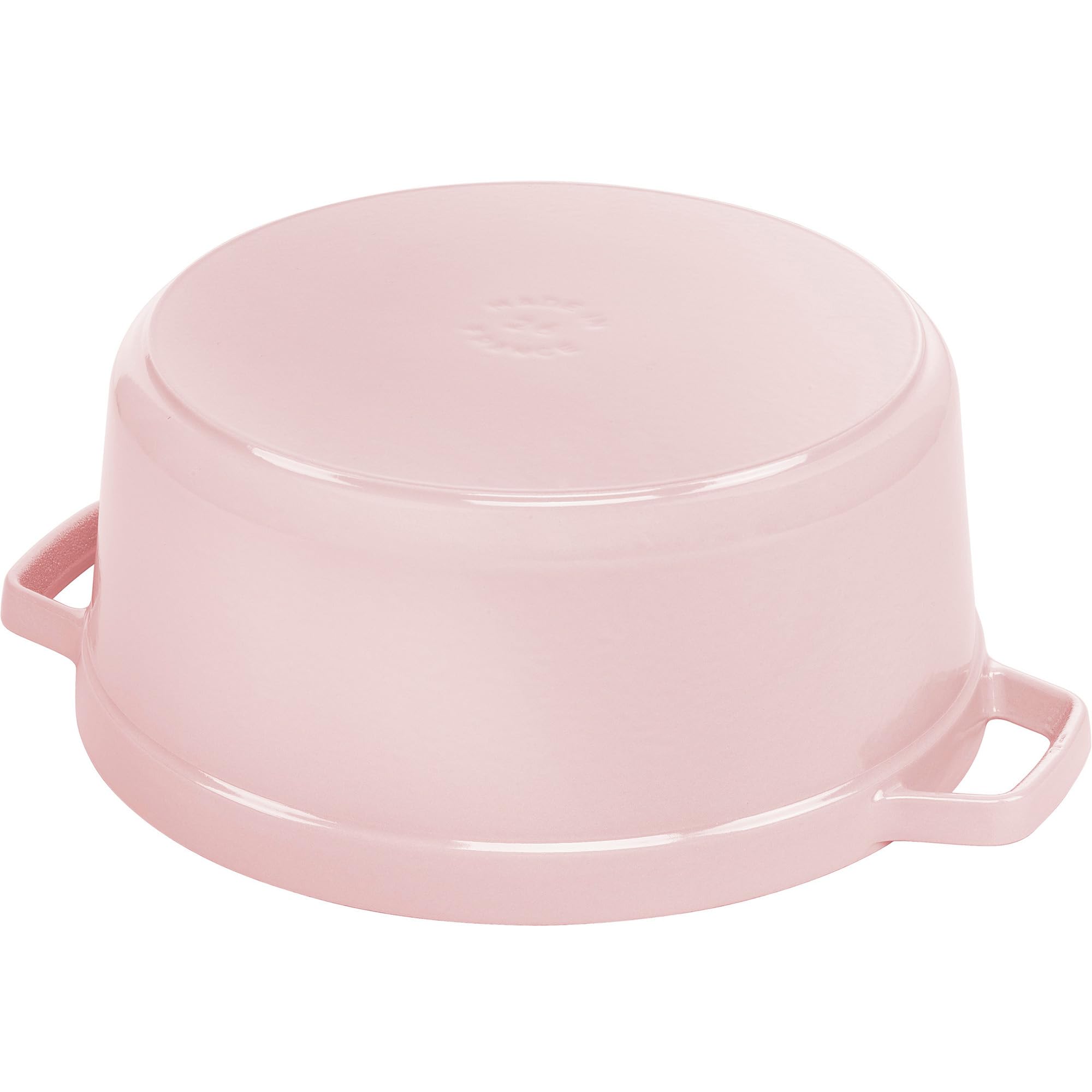 Staub Cast Iron Round Cocotte 7-quart-Peony Pink - Image 9