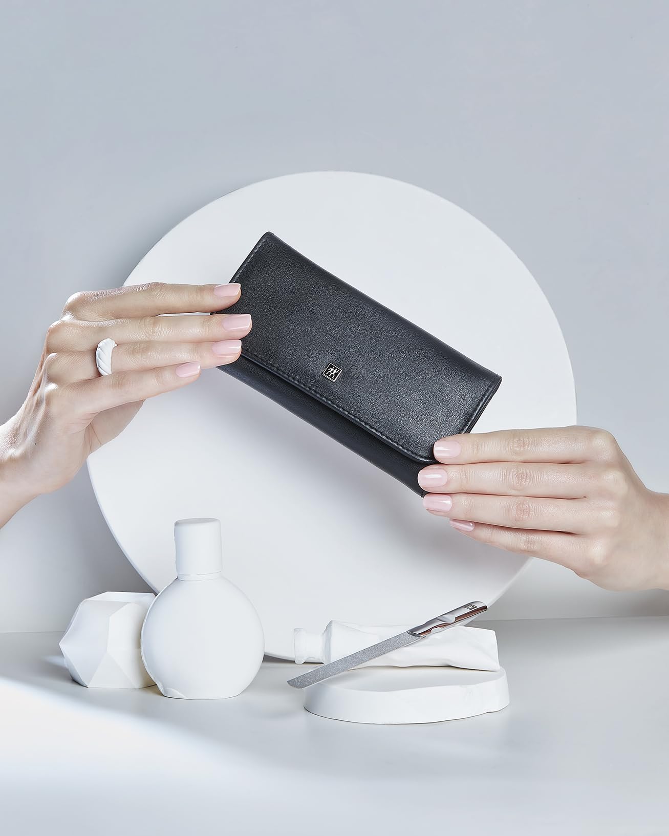 ZWILLING Beauty Classic INOX 6-pc Manicure and Pedicure Set with Black Leather Case, Nail Care Made of Genuine Leather with Push Button - Image 3