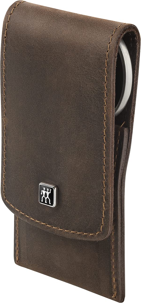 ZWILLING Beauty TWINOX 4-pc Manicure and Pedicure Set with Brown Leather Case, Travel Size Set for Hands and Feet, Nail Care, Genuine Leather - Image 4