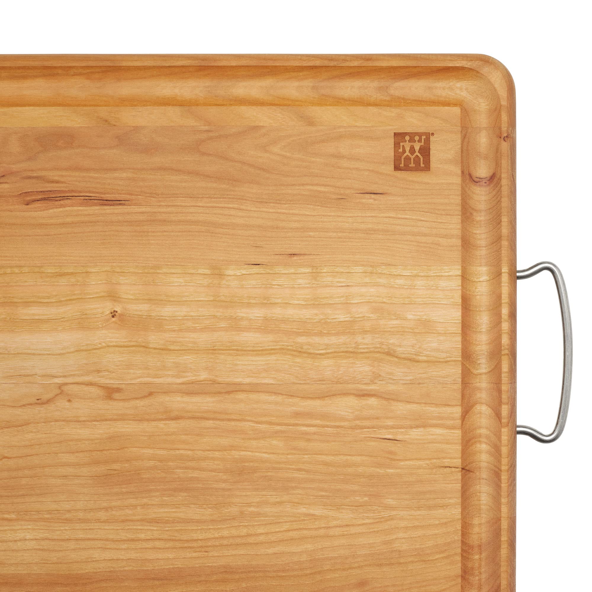 ZWILLING Cherry Wood Carving Board with Handles - Image 7