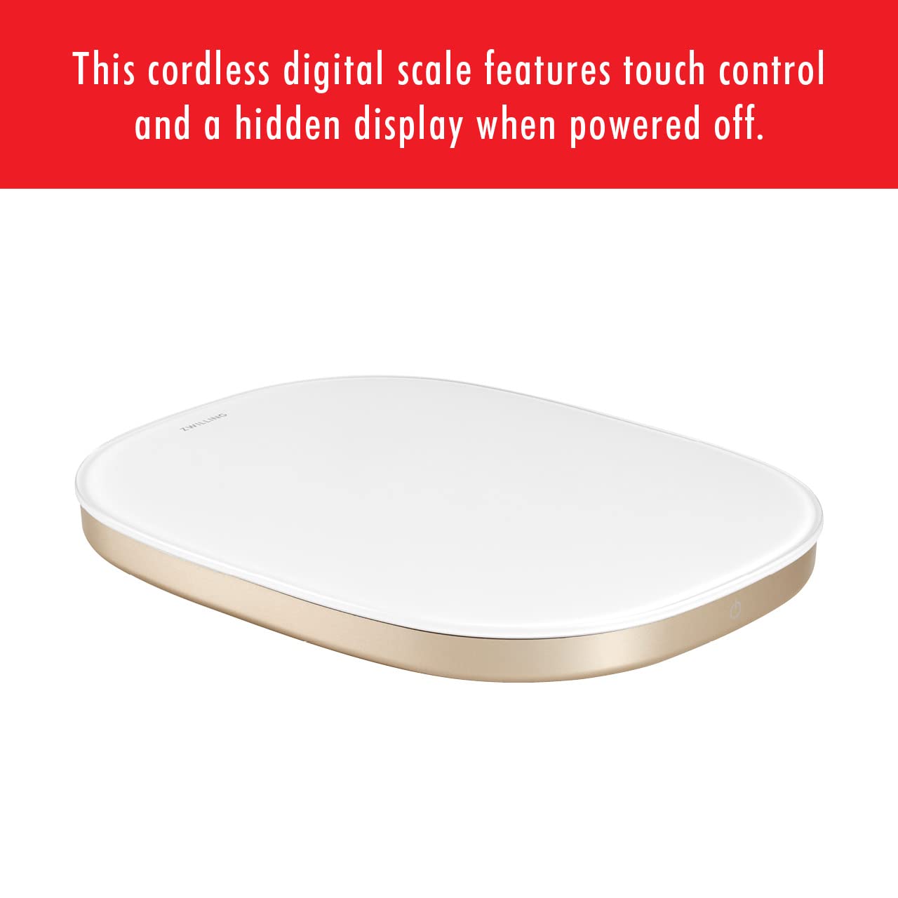 ZWILLING Enfinigy Digital Kitchen Food Scale, Max weight 22lbs, Grams & Ounces, .1-gram Accuracy, Gold - Image 4