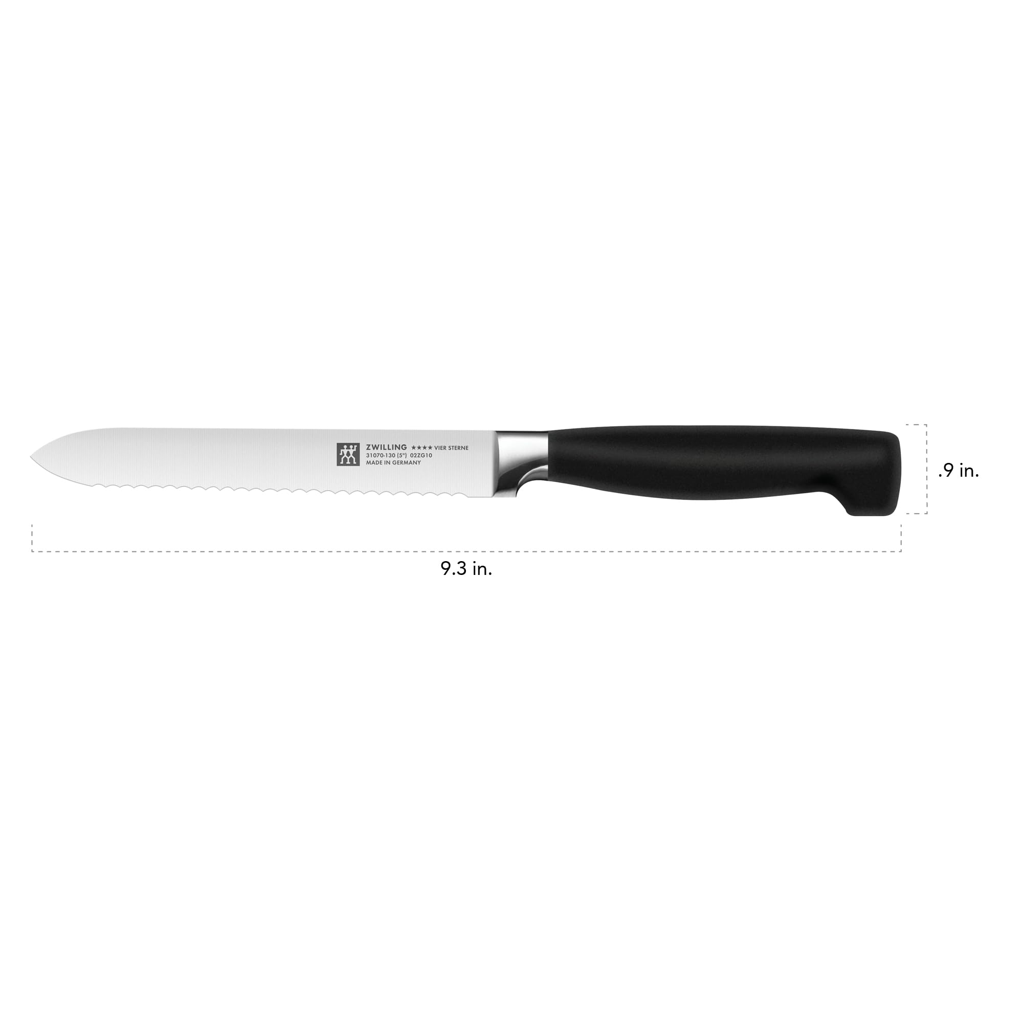 ZWILLING Four Star 5-inch Serrated Utility Knife - Image 3