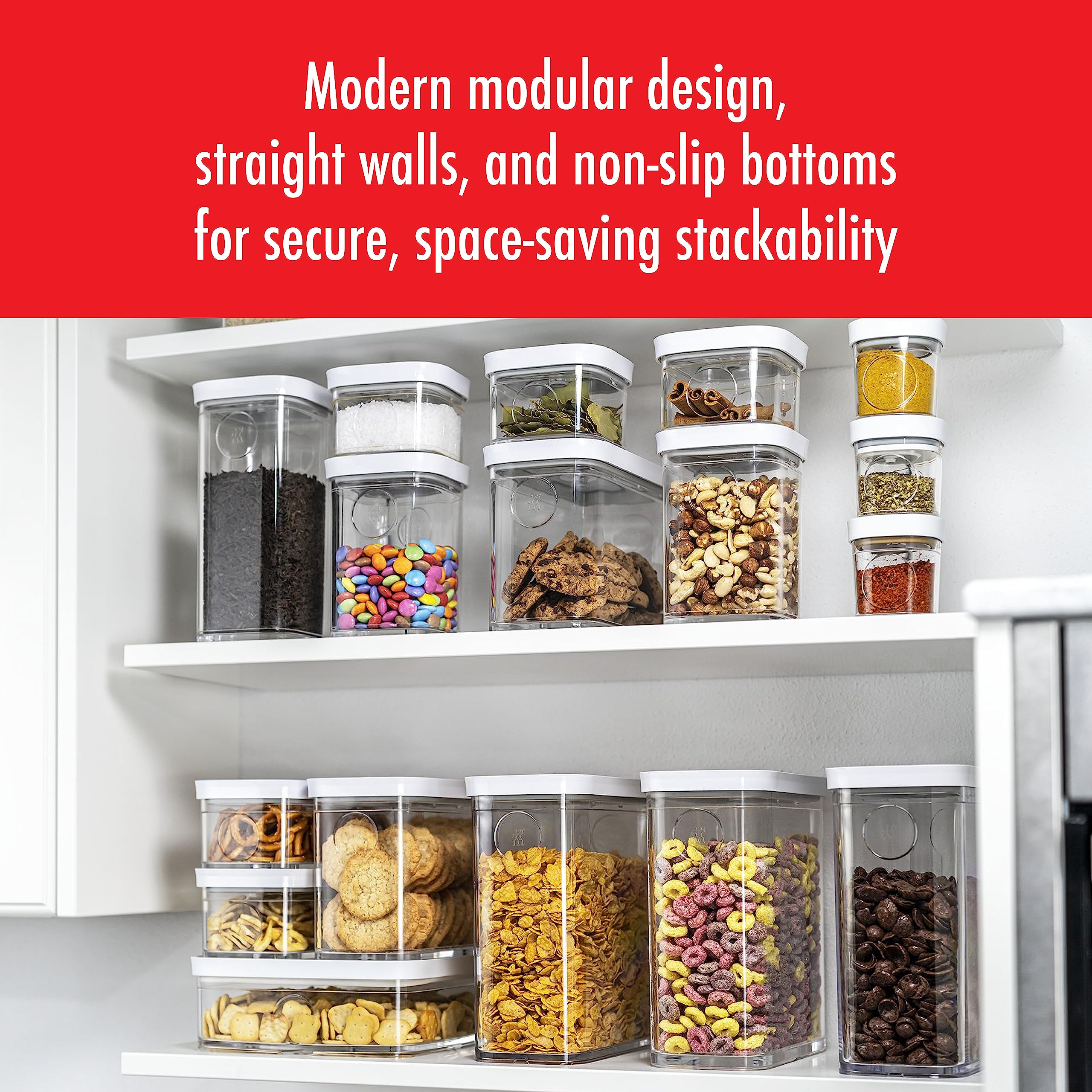 ZWILLING Fresh & Save Cube Box, Plastic, Airtight Dry Food Storage Container, Large Cube, 1.7-qt - Image 6