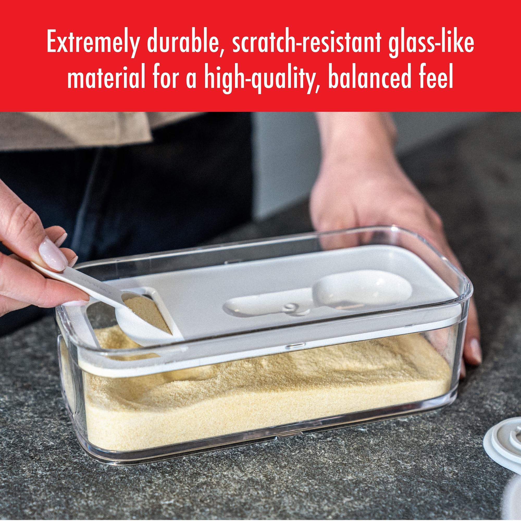 ZWILLING Fresh & Save Cube Box Set, 12-pc, Plastic, Airtight Dry Food Storage Container, Small & Medium Cube Set - Image 3