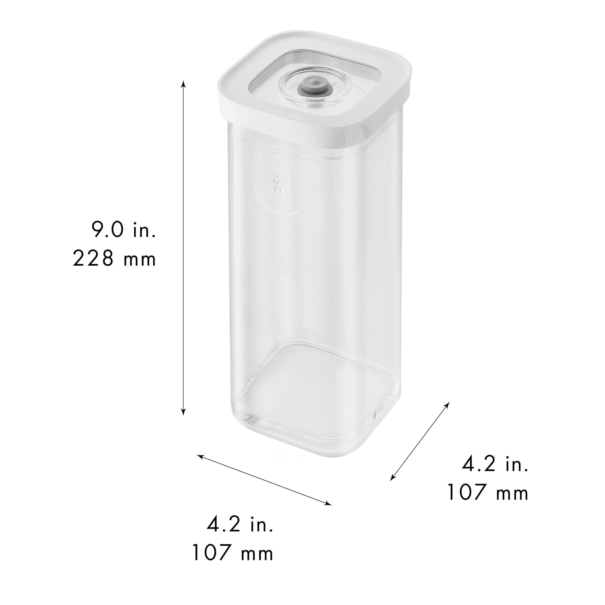 ZWILLING Fresh & Save Cube Boxes, Plastic, Airtight Dry Food Storage Container, Small Tall Cube, 3S Container, 1.4-qt - Image 3