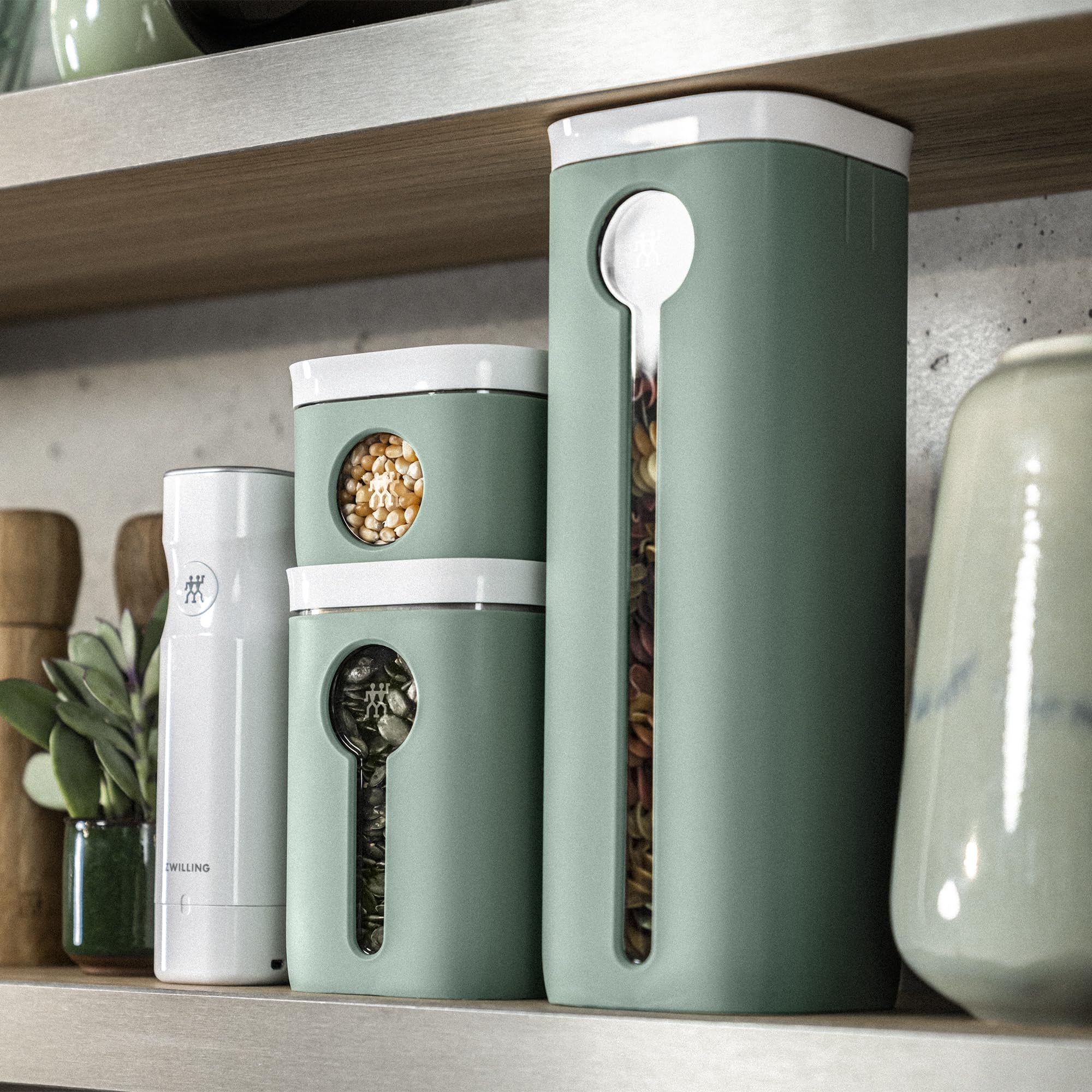 ZWILLING Fresh & Save Cube Color Sleeve, Small Medium Height Cube, 2S, Sage - Image 3