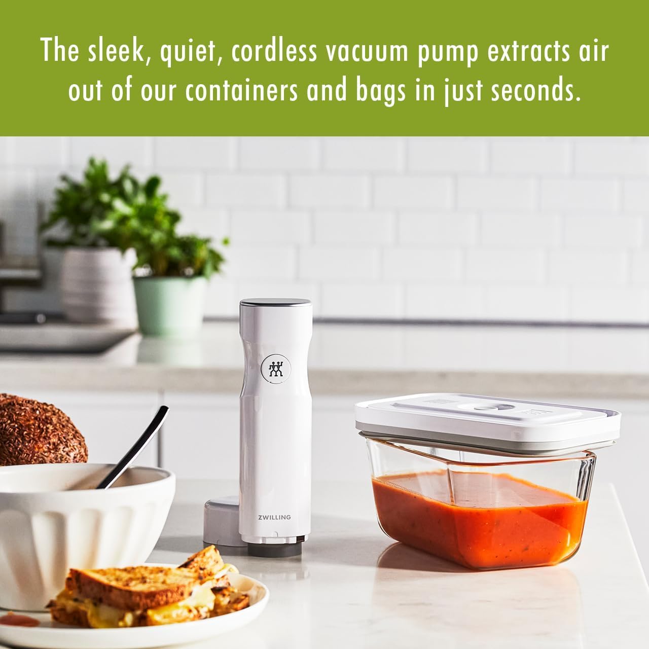 ZWILLING Fresh & Save Handheld Vacuum Sealer Machine for Easy Storage - Image 4