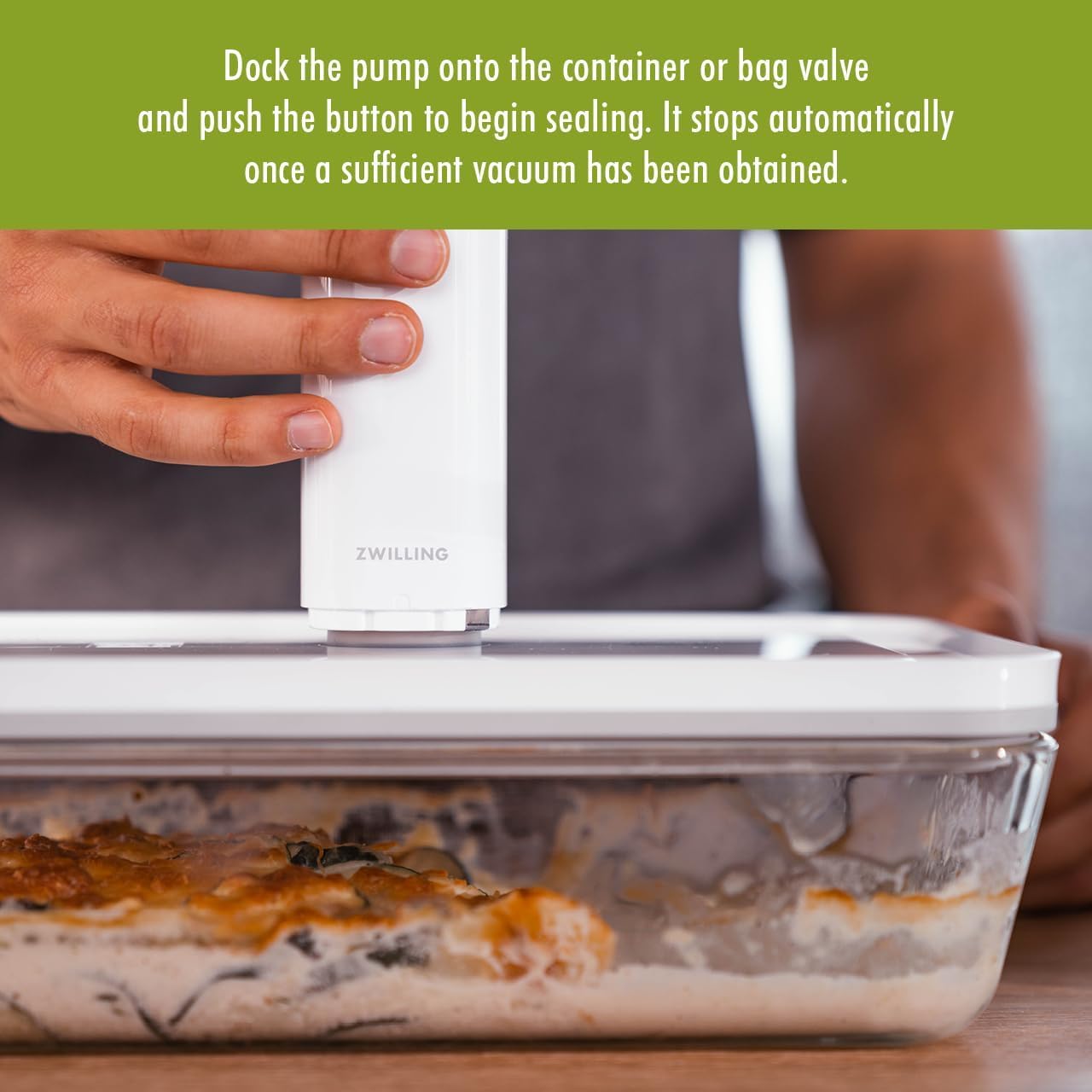 ZWILLING Fresh & Save Handheld Vacuum Sealer Machine for Easy Storage - Image 8