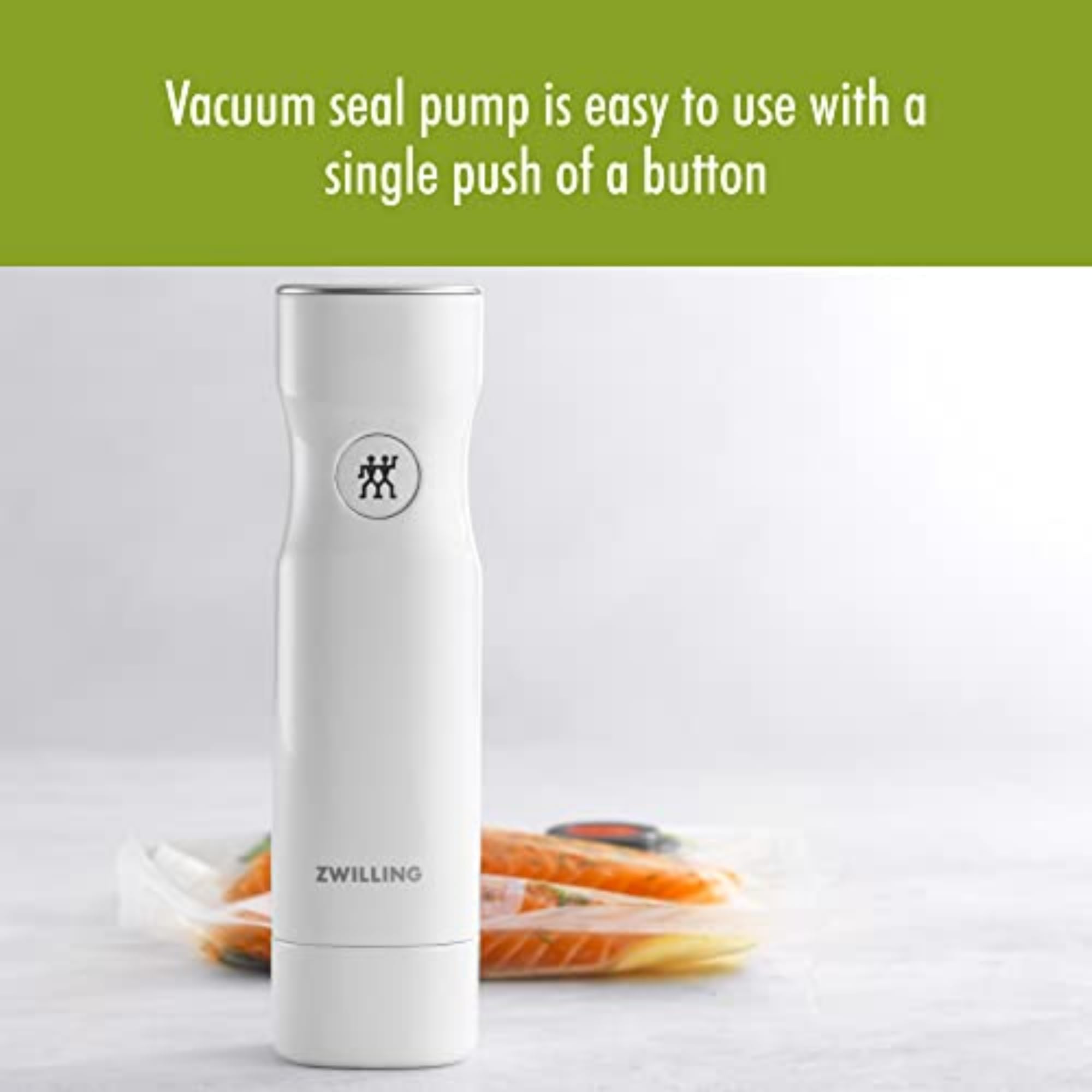 ZWILLING Fresh & Save Vacuum Sealer Machine 6-pc Starter Set, Airtight Food Storage Container, Reusable Sous Vide Bags, Meal Prep, BPA Free - Image 16