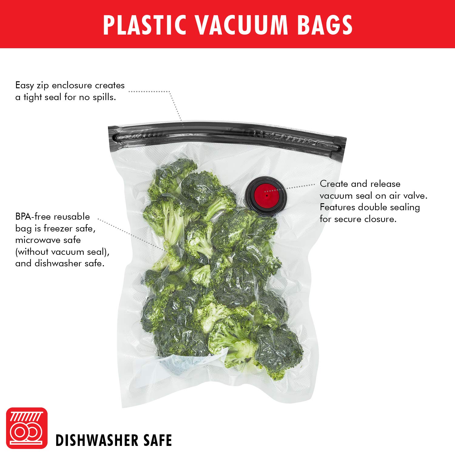 ZWILLING Fresh & Save Vacuum Sealer Machine Starter Set with Airtight Food Storage Container Glass, Sous Vide Bags, Meal Prep - Image 5