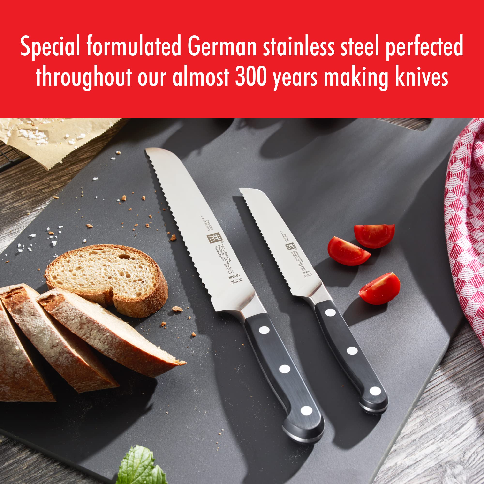 ZWILLING J.A. Henckels Serrated Utility Knife, Stainless Steel, 5-inch - Image 4