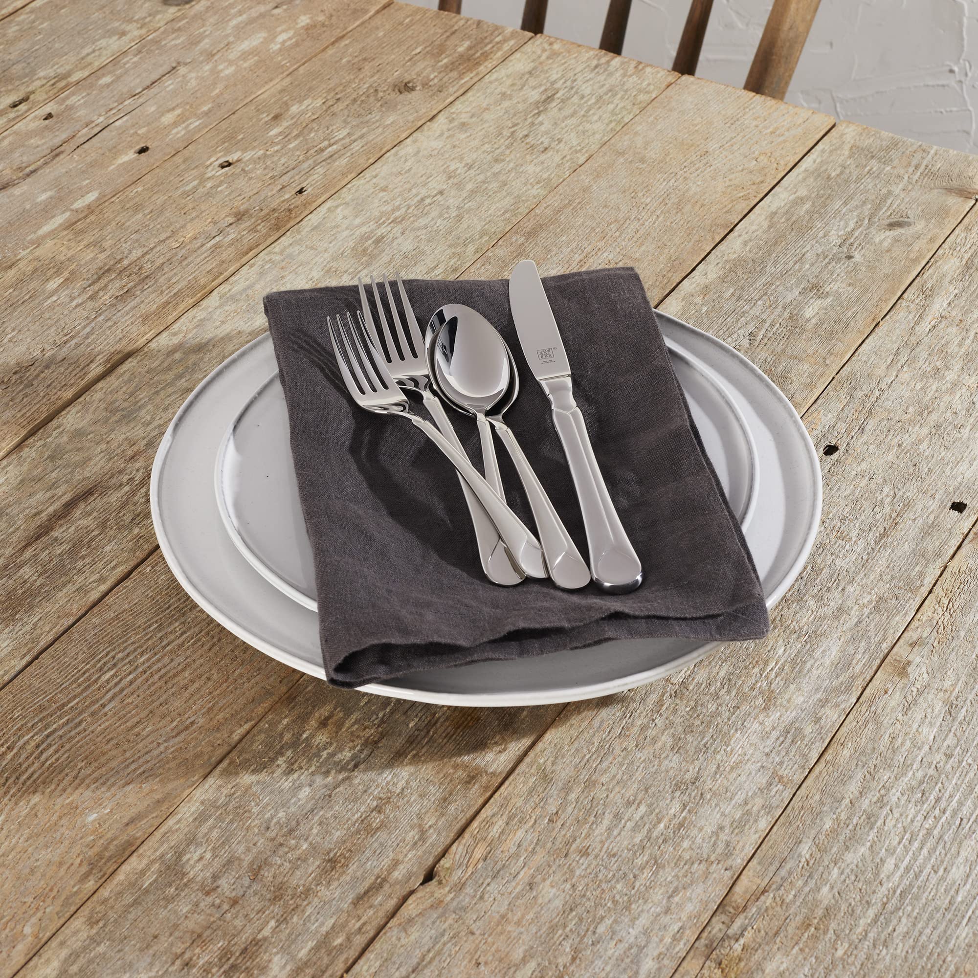 ZWILLING Provence 45-Piece Flatware Set, 18/10 Stainless Steel, Dual Mirror-Satin Finish, Service for 8, 5-piece placesetting plus 5 serving pieces - Image 6