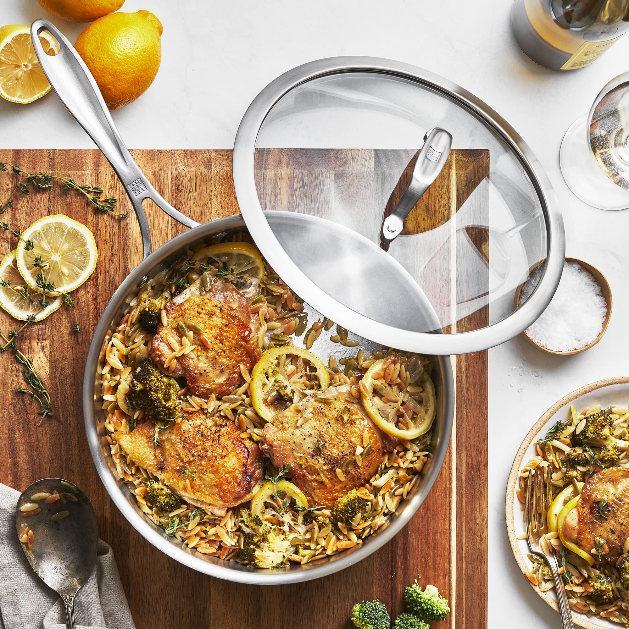 ZWILLING Spirit 3-ply 3-qt Stainless Steel Saute Pan - Image 6