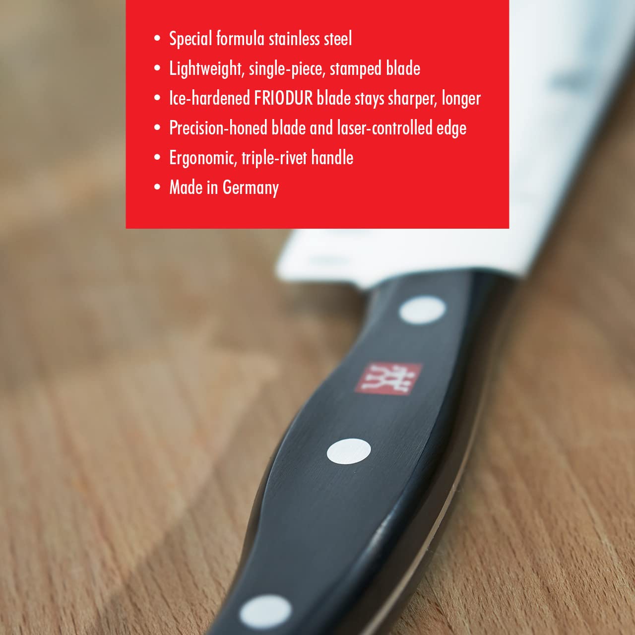 ZWILLING Twin Signature 7-inch Hollow Edge Rocking Santoku Knife, Razor-Sharp, Made in Company-Owned German Factory with Special Formula Steel perfected for almost 300 Years, German Knife - Image 4