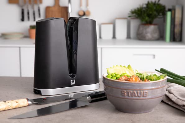 ZWILLING V-Edge Professional Knife Sharpener, for both Western and Japanese Blades, Black - Image 7