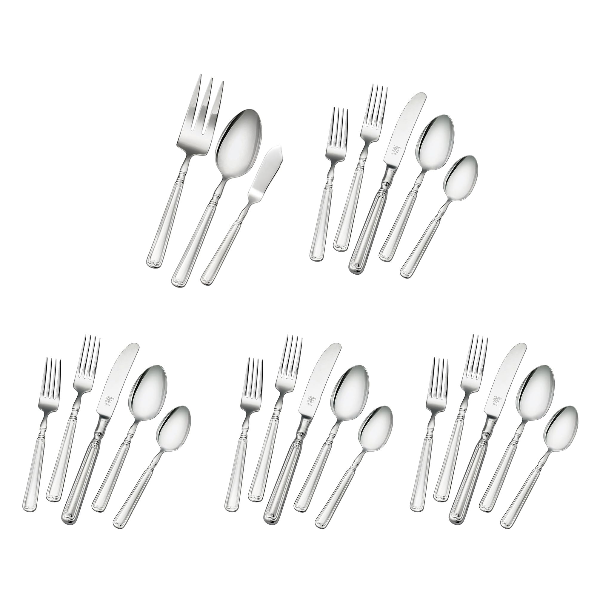 ZWILLING Vintage 1876 23-pc 18/10 Stainless Steel Flatware Set - Image 5